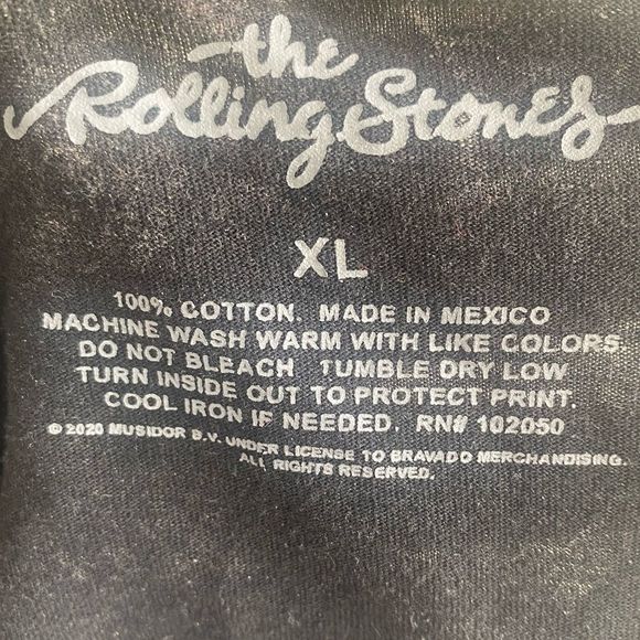 Rolling Stones Official Women's Short Sleeve Cutoff Distressed Crop Top XL - Picture 2 of 7